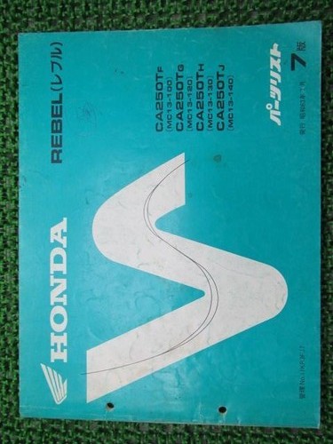 Honda rebel parts list - honda,