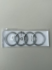 Audi Chrome Rear Tailgate Ring Logo Badge Emblem 192mm, A1 A3 A4 A5 TT S5 New