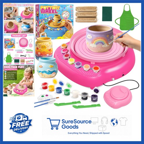 Kids pottery wheel with foot - kids,