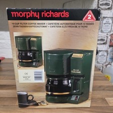 Vintage Morphy Richards Ten Cup Coffee Maker. Model: 47403 in Green . prop