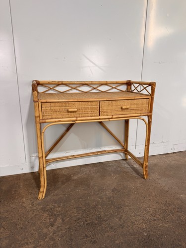 Bamboo vintage dresser table - vintage, |