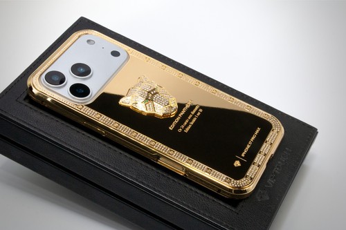 24k gold panther - gold, crystal
