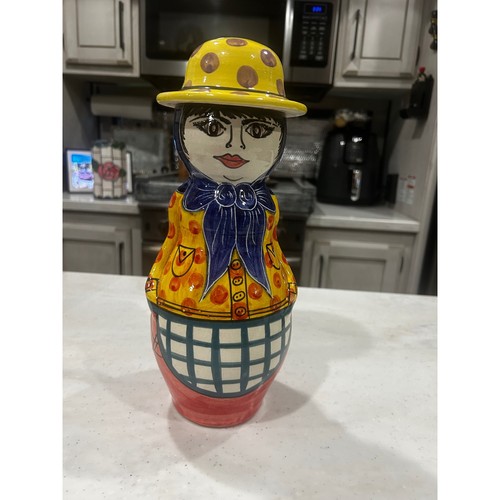 Vintage italian ceramic woman - italian,