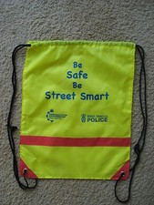 NEW SAFETY HI VIZ FLUORESCENT NYLON GYM/SPORTS/SWIM/KIT BAG/HOLDALL/RUCKSACK