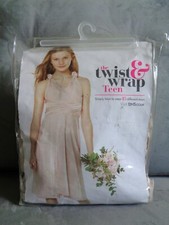 TWIST & WRAP TEEN BRIDESMAID DRESS IN CHAMPAGNE BY BHS 15 WAYS TO WEAR COST £55
