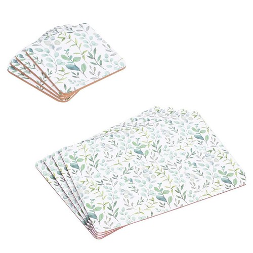 Coasters 4 placemats set - +,