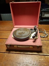 Vintage Philips Portable Record Player Garrard  4 Speed Turntable