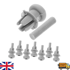 FIT AUDI Parcel Shelf Straps Clips Pins Boot Hooks Grey Plastic Holder Set