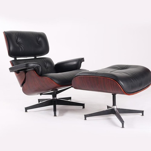 Lounge chair ottoman black - lounge,