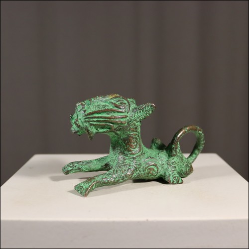 67861 small bronze leopard - small,