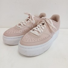 Nike Court Vision Alta Trainers Womens UK Size 6 Pink White RMF31-SJT