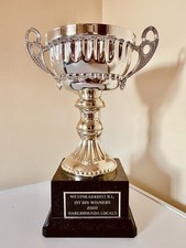Big silver trophy 12 - trophy, 12”