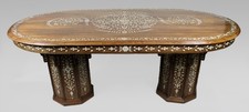 Mid-20th Century Anglo-Indian Inlaid Dining Table