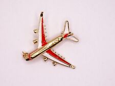Enamel Aeroplane Jet Plane Travel Fashion Brooch Pin Brand New FREE P&P