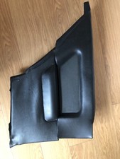 bmw e30 2 door passenger rear door card black leather grey cloth