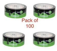 100 x Maxell DVD+R RECORDABLE