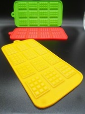 12 cells  Chocolate Bar Mould Cake Candy Sugar craft Bake Mold Random Colour UK