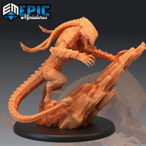 Alien beast miniature - alien,