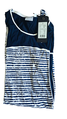 Signature navy white - signature, striped