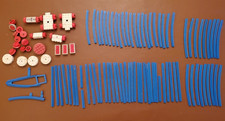 LEGO Vintage train track large bundle of track, base plate, carts, wheels