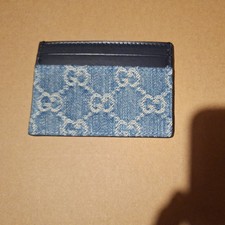 gucci card holder  denim