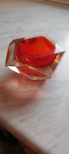1960 murano glass ashtray - 1960's,