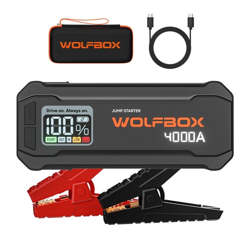 Wolfbox 4000a car jump starter - wolfbox,