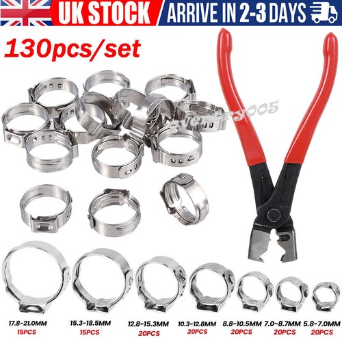 130pcs single ear stepless - 130pcs,