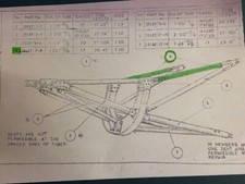 Original Spitfire Bearer engine tubes. Matching pair