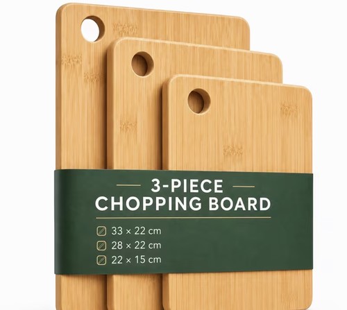 3pcs bamboo cutting board - 3pcs, set
