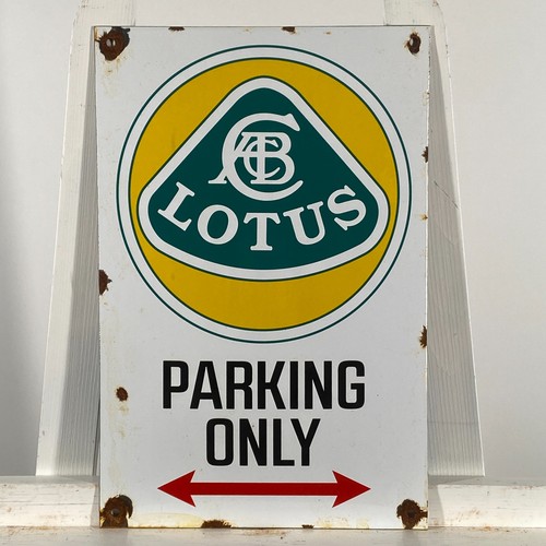 Lotus enamel sign 38x25cm - enamel,