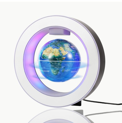 Globe floating and rotating - floating, in