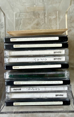 10x used sony maxell minidiscs - used,