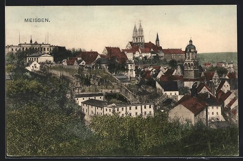 Meissen bird eye view - bird's-eye, of