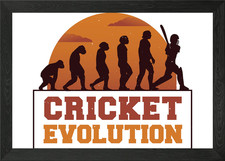 Cricket evolution Framed Wall