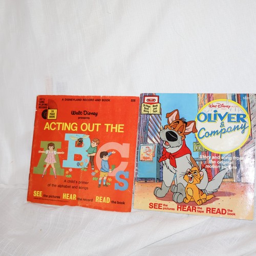 Vintage disney record and read - record,