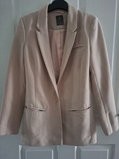 Primark Pink Suit Blazer Size 10