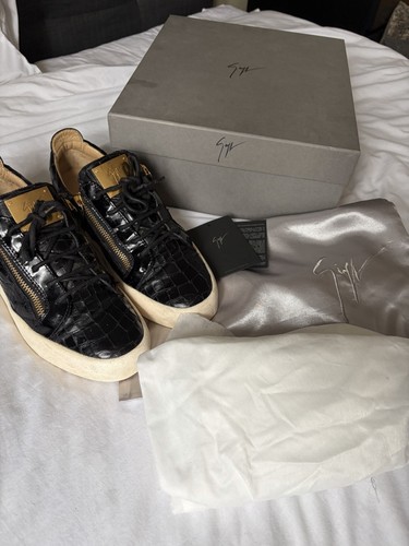 Giuseppe zanotti black croc - zanotti,