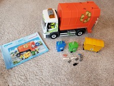 Playmobil City Life Recycling Truck Bin Garbage Lorry 70200 (Complete, no box)