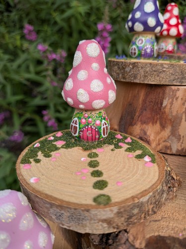 Mushroom fairy house with - mushroom,