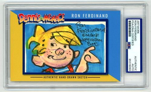 Ron ferdinand signed sketch - ferdinand,