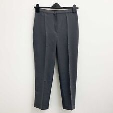 Slimma Trousers UK 12 Grey Pinstripe Tailored Comfort-Fit