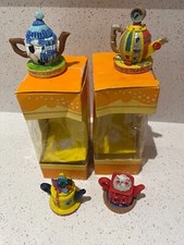 4 Tetley Tea Folk teapots