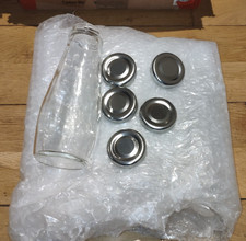 5 x Mini Retro Glass Milk