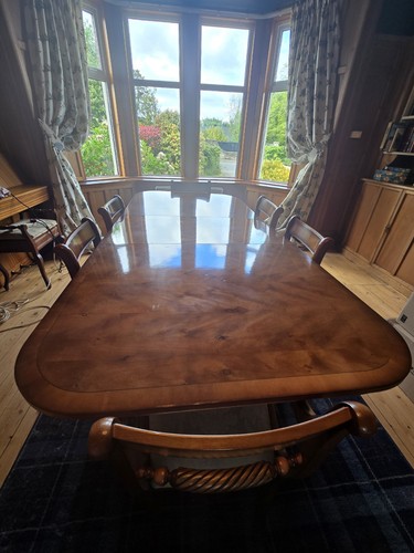 Solid wood yew dining - solid, table