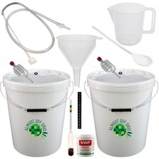 25 Litre Beer and Wine Making Brewing Premium Starter Kit with 2 Buckets