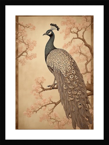 Stunning peacock art print - peacock,