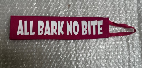 All bark bite - bark, no