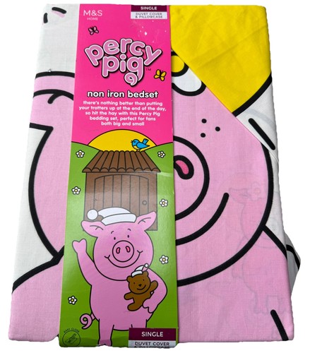 Percy pig single duvet - pig,