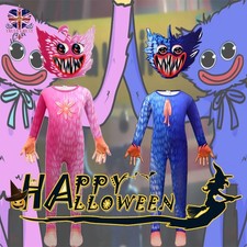Halloween cosplay costume Poppy Playtime Huggy Wuggy Kids Party Fancy Dress New
